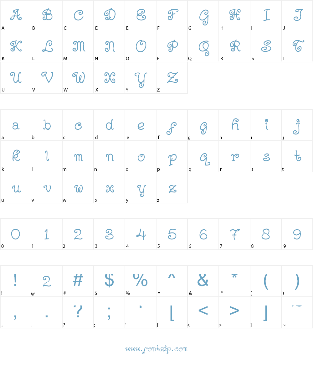 Kerithing Font Character